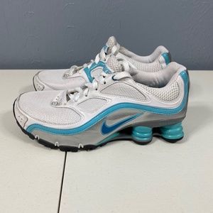 NIKE Shox Turbo 9 Womens 7 Lace Up Mesh Upper 366423-141 Running Shoes